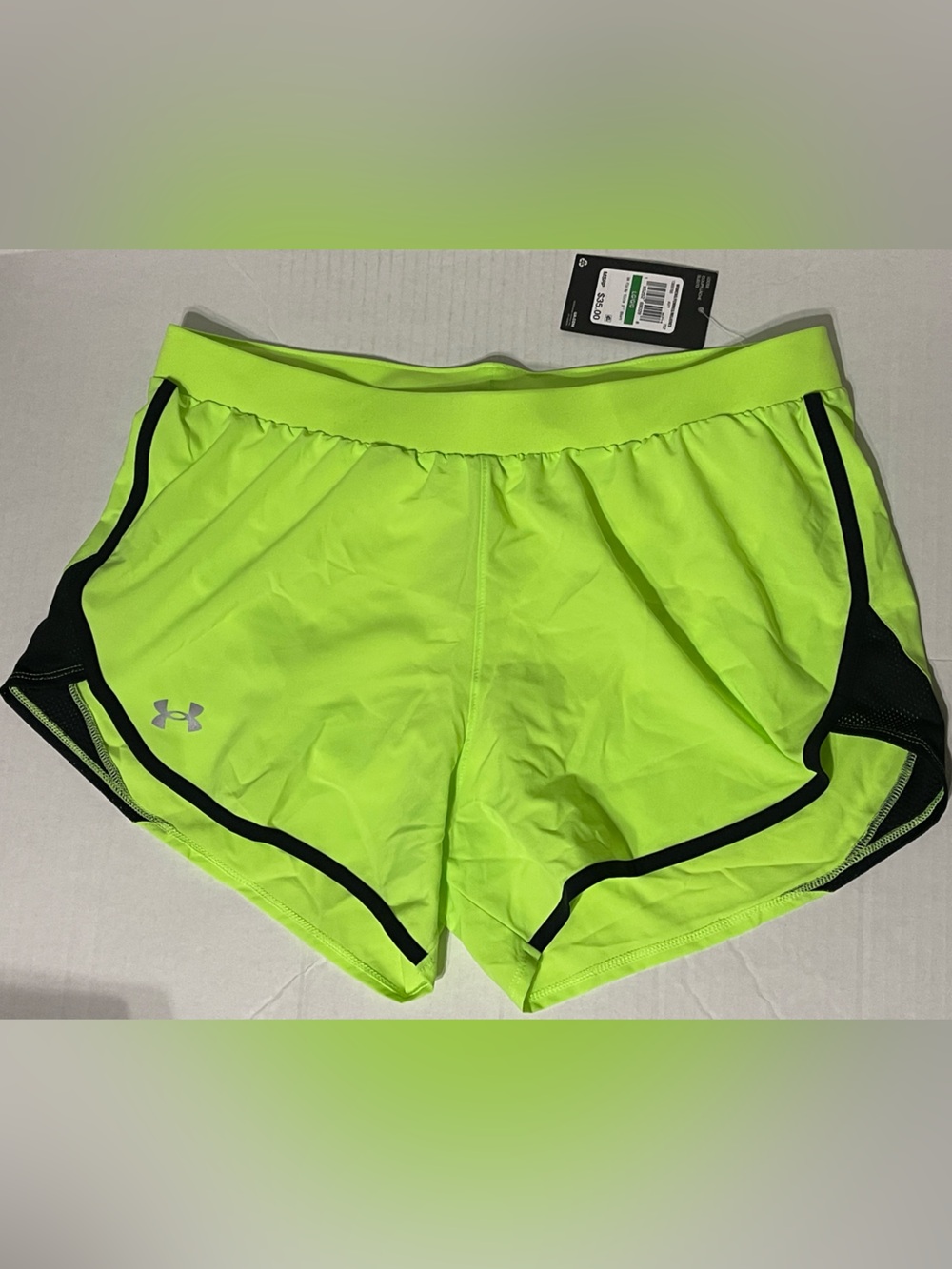 Under Armour Fly-By Elite 3 inch Shorts - Women’s L - Quirky Lime/Black - NWT